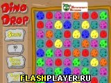 Играть во flash игру Dino Drop Игра Дино Капли онлайн