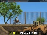 Играть во flash игру Construction Yard Bike Игра На мотоцикле по стройплощадке онлайн