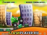 Играть во flash игру Hulk Truck Игра Машина Халка онлайн