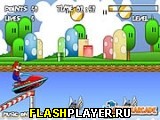 Играть во flash игру Mario Jet Ski Игра Марио на гидроцикле онлайн