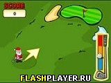Играть во flash игру Christmas Putt & Play Игра Рождественский гольф онлайн