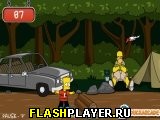 Играть во flash игру Bart Simpson Skateboarding Игра Барт Симпсон: Скейтбординг онлайн