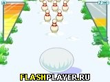 Играть во flash игру Snowbowl Игра Снежный боулинг онлайн