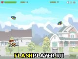 Играть во flash игру Spunky vs Aliens Игра Храбрецы против пришельцев онлайн