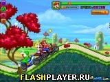 Играть во flash игру Mario Bike Challenge Игра Марио и соревнования на байках онлайн