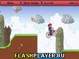 Игра Марио BMX - гонки по горам онлайн