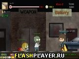 Играть во flash игру Bro vs Zombie Игра Брат против зомби онлайн