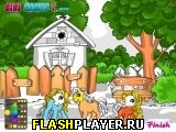 Играть во flash игру Pony Coloring Game Игра Раскрась пони онлайн