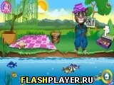 Играть во flash игру Tom Fishing Day Игра Том на рыбалке онлайн