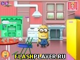 Играть во flash игру Minion Kitchen Makeover Игра Миньон убирается на кухне онлайн