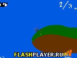 Играть во flash игру Cat with Bow Golf Игра Гольф кота-лучника онлайн