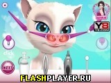 Играть во flash игру Talking Angela Nose Doctor Игра Говорящая Анжела лечит нос онлайн