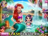 Играть во flash игру Ariel Baby Wash Игра Ариэль моет ребёнка онлайн