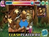 Играть во flash игру Masha and the Bear Puzzle Игра Маша и медведь онлайн