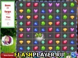 Играть во flash игру Masha and The Bear Jewel Match Игра Маша и Медведь – Собери драгоценности онлайн