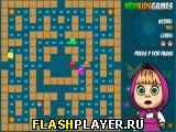 Играть во flash игру Masha Collects Butterflies Игра Маша собирает бабочек онлайн