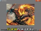 Играть во flash игру Ghost Rider Jigsaw Игра Призрачный Гонщик пазл онлайн
