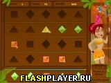 Играть во flash игру Jungle Gems Игра Драгоценные камни джунглей онлайн