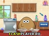 Игра Поу моет посуду онлайн