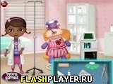 Играть во flash игру Doc McStuffins Heal Friends Игра Доктор Плюшева лечит друзей онлайн