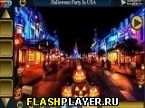Играть во flash игру Halloween Party in USA Игра Вечеринка в Хэллоуин в США онлайн