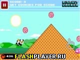 Играть во flash игру Retro Panda Lander Игра Приземление ретро панды онлайн