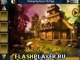 Играть во flash игру Thanksgiving Rescue The Puppy Игра Спасение щенка в День благодарения онлайн