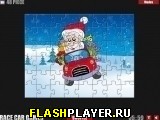 Игра Santa Car Puzzle онлайн