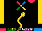 Игра Цветная скользящая змея онлайн