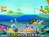 Играть во flash игру Deep Sea Fishing Mania Игра Любовь к морской рыбалке онлайн