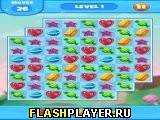 Играть во flash игру Sweet Candy Saga Игра Сладкая конфетная сага онлайн